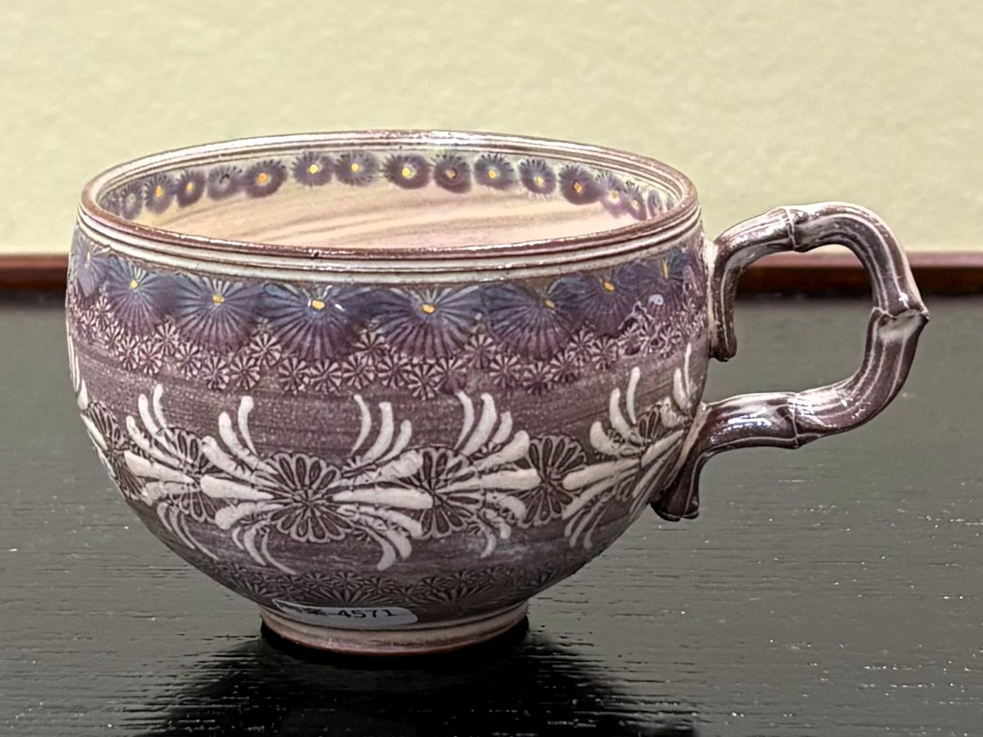 マグカップ　紫彩華紋　森里陶楽