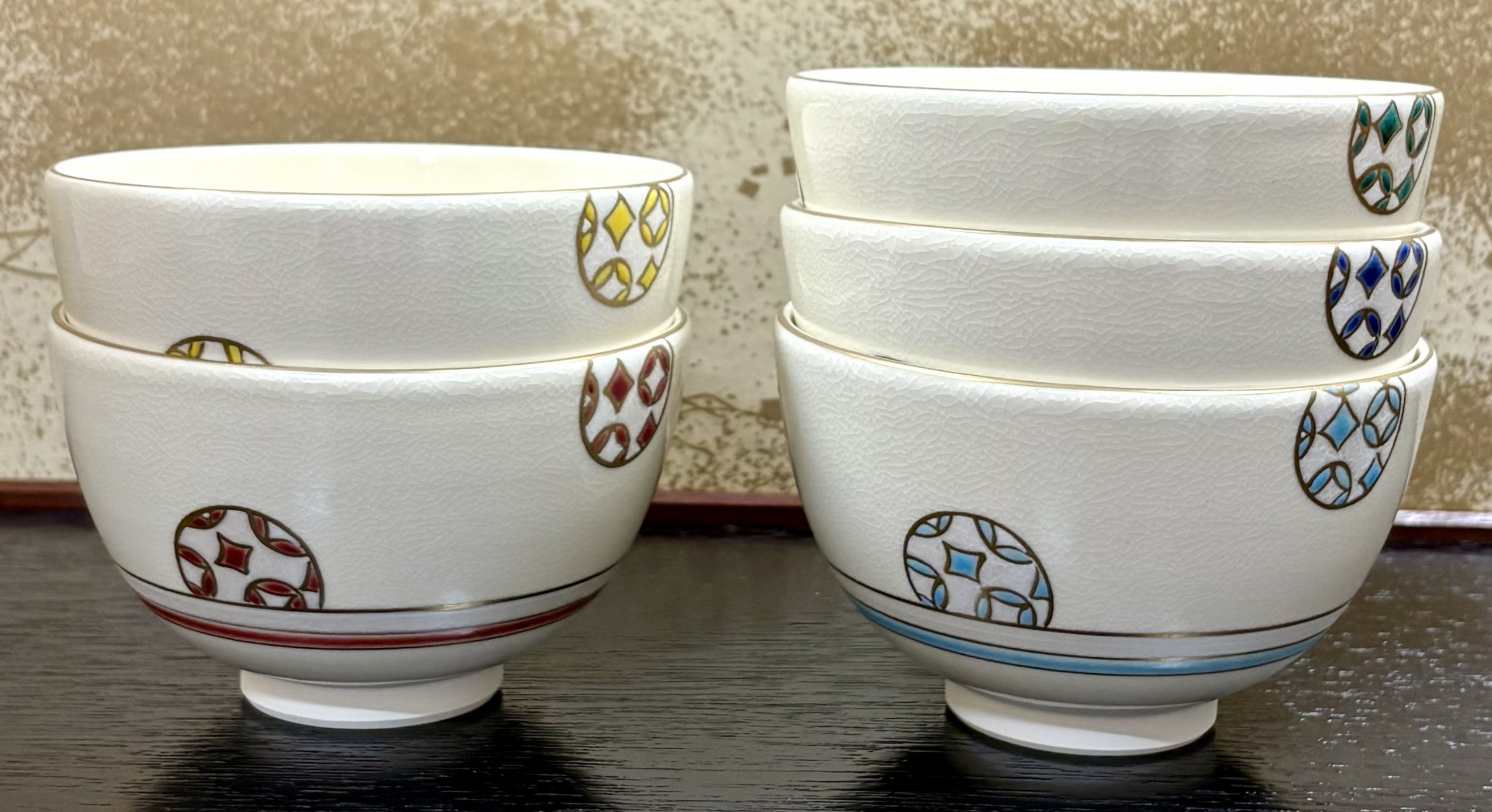 数茶碗　モダン七宝　山岡善高作